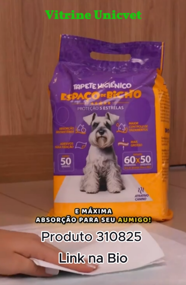 Tapete Higiênico Espaço De Bicho 50 Unidades 50×60 cm Envio Imediato